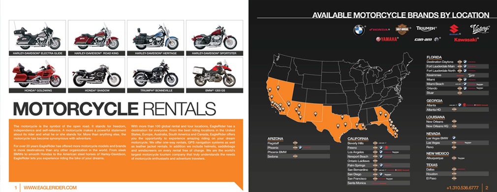 segue creative eaglerider-tour-book