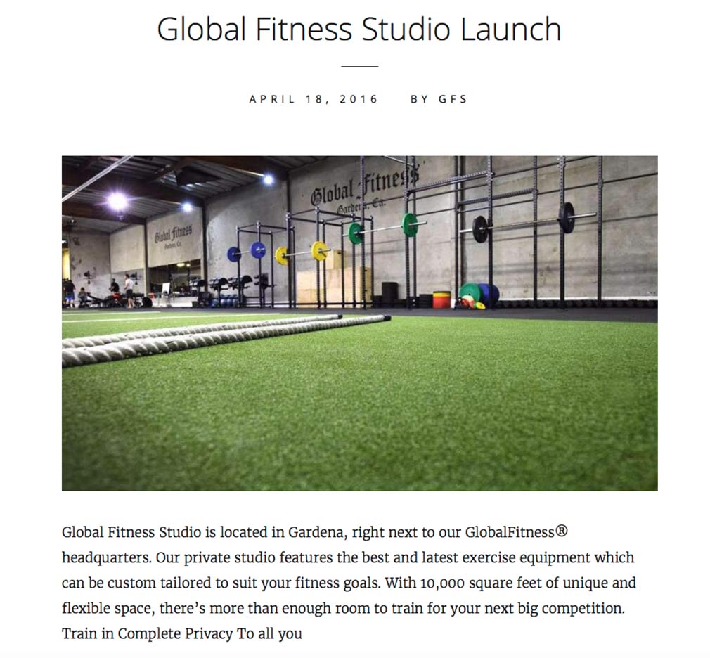 global-fitness-studio